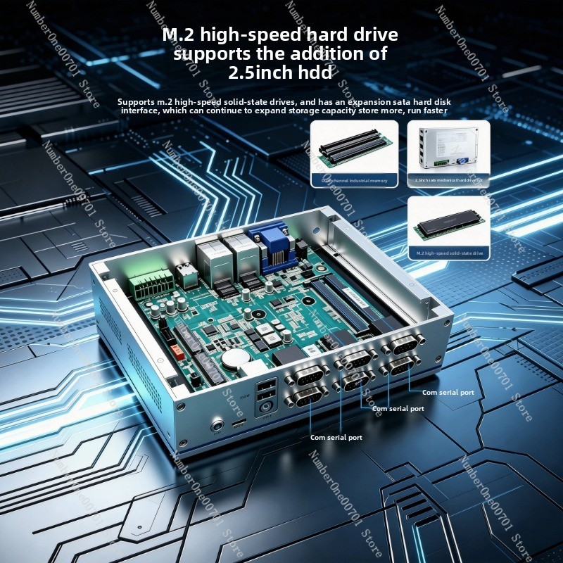 Fanless Industrial Pc Rs485 Core I7 - Ventilatorloze, ingebouwde industriële mini-pc met 6