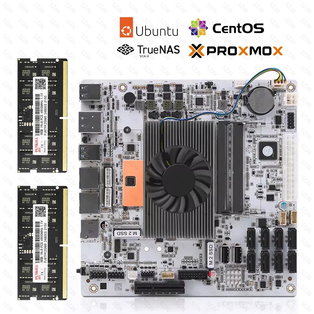 I5-8265U ES NAS Moederbord 8 B - Nas Motherboard 8 Sata Mini Itx recensie en prijs