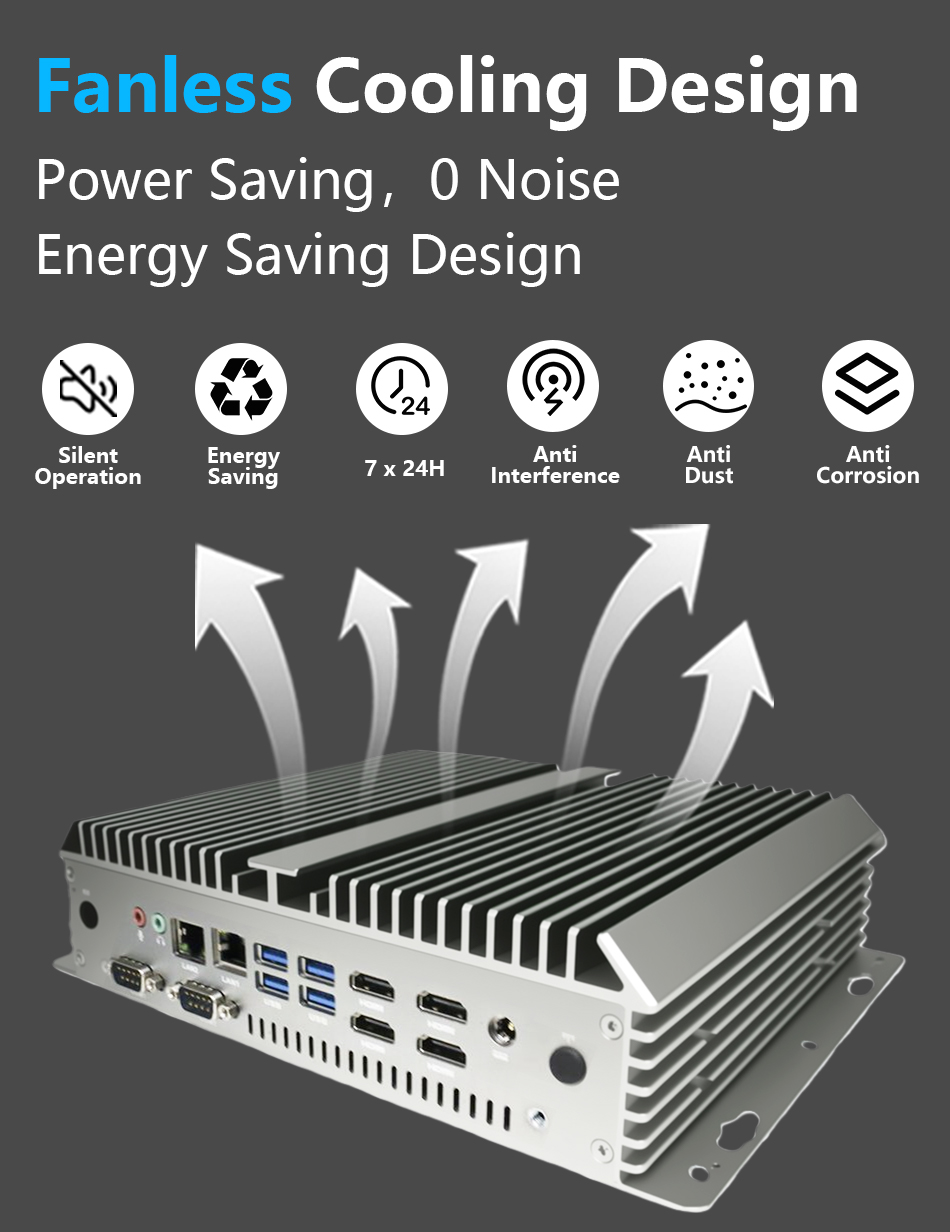 Fanloze industriële mini-pc 6x - Fanless Industrial Pc Rs485 Core I7 recensie en prijs